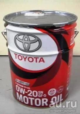 Лот: 13762638. Фото: 1. Масло моторное Toyota SN 0W-20... Масла, жидкости