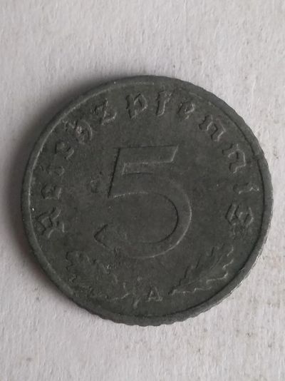 Лот: 13390960. Фото: 1. 5 рейхс марки 1942. Германия и Австрия