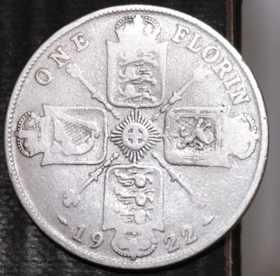 Лот: 14833890. Фото: 1. Великобритания. Флорин. 1922 год... Остальные страны