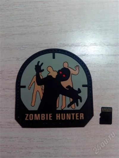 Лот: 2764553. Фото: 1. Нашивка на липучке "Zombie hunters... Нашивки, шевроны, погоны