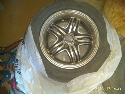 Лот: 9341053. Фото: 1. Продам колеса 14 4 /100 стояли... Шины