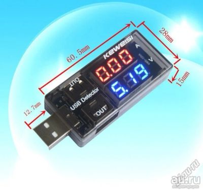 Лот: 8828574. Фото: 1. USB тестер Keweisi KWS-10VA. USB... Контрольно-измерительное оборудование