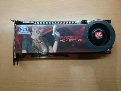 Лот: 4977924. Фото: 1. Sapphire Radeon HD 4870 X2 750Mhz... Видеокарты