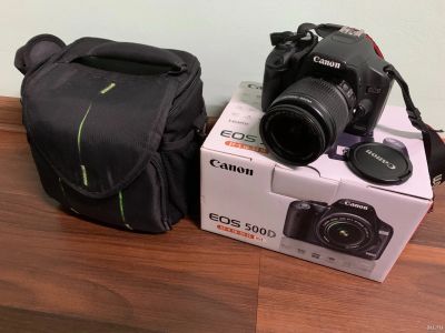 Лот: 18192170. Фото: 1. Фотоаппарат Canon EOS 500D Kit... Цифровые зеркальные