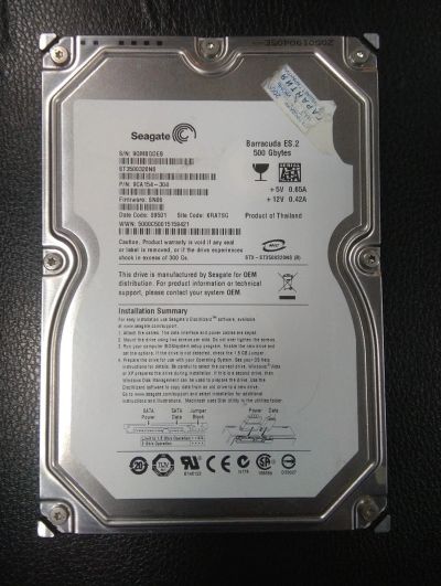 Лот: 15179210. Фото: 1. Жесткий диск Seagate ST3500320NS... Жёсткие диски (HDD)