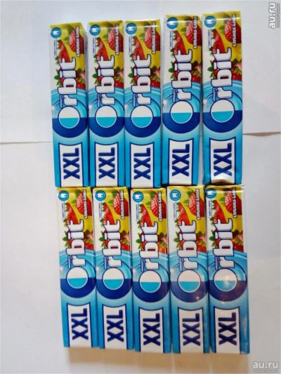 Лот: 11196780. Фото: 1. Орбит 10 штук XXL. Жевательная резинка