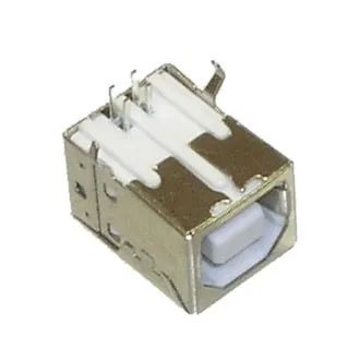 Лот: 19187893. Фото: 1. Гнездо USB B-FR/на плату, угловое. Разъёмы