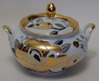 Лот: 13459847. Фото: 1. Сахарница из кофейного сервиза... Фарфор, керамика