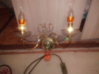 Лот: 15527364. Фото: 1. Бра из чешского стекла. Другое освещение