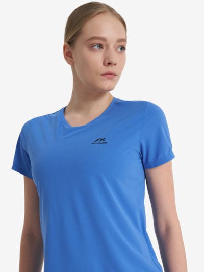 Лот: 22701834. Фото: 1. Футболка женская Athlex, Синий. Другое (спортивная одежда)