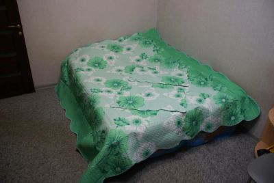 Лот: 6521240. Фото: 1. Стеганое покрывало-одеяло, плед... Пледы, покрывала