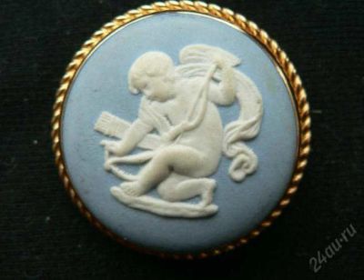 Лот: 5854431. Фото: 1. Брошь-подвеска камея Амур Wedgwood... Броши