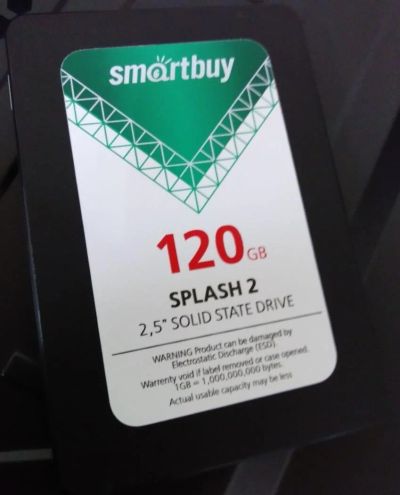 Лот: 9224704. Фото: 1. SSD 2.5" 120GB Smartbuy Splash... SSD-накопители