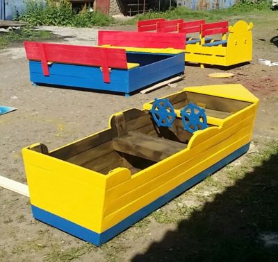 Лот: 9795719. Фото: 1. Детский модуль"Лодка". Всё для ландшафта