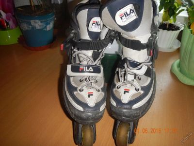 Лот: 5699746. Фото: 1. ролики раздвижные Fila р.35-38. Роликовые коньки, скейтборды, самокаты