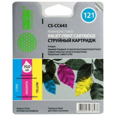 Лот: 24949558. Фото: 1. Картридж_струйный Cactus CS-CC643... Картриджи, расходные материалы