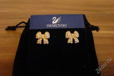 Лот: 672483. Фото: 1. Бижутерия Swarowski 6. Серьги, каффы