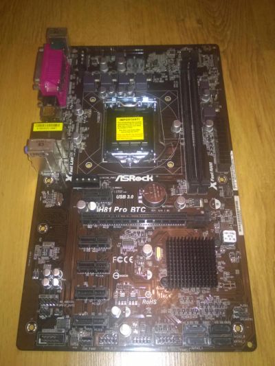 Лот: 5083252. Фото: 1. Материнская плата ASRock H81 Pro... Материнские платы