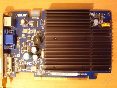 Лот: 1164089. Фото: 1. Видеокарта Asus 8500GT 256mb в... Видеокарты