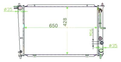 Лот: 4627083. Фото: 1. Радиатор hyundai h1/h200/starex... Двигатель и элементы двигателя