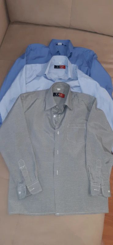 Лот: 18862153. Фото: 1. Рубашки на мальчика р.134. Рубашки, блузки, водолазки