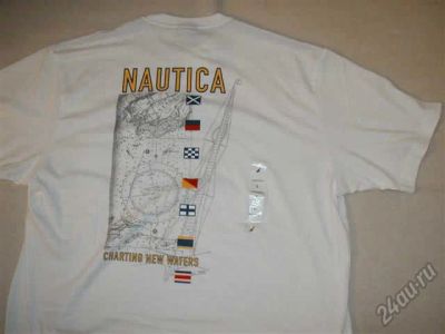 Лот: 5918736. Фото: 1. Футболка Nautica р.L(52). Футболки, поло