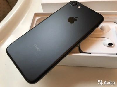 Лот: 10565469. Фото: 1. iPhone 7 128 черный. Смартфоны