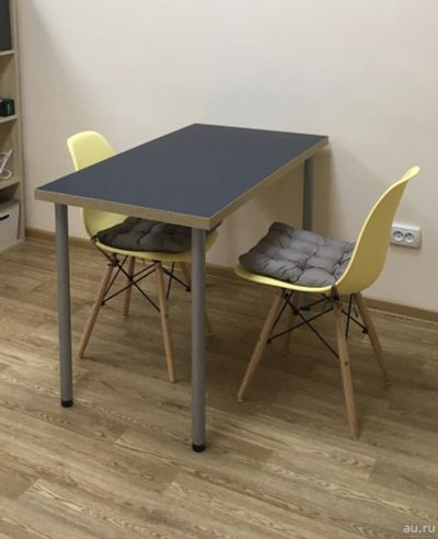 Лот: 17264099. Фото: 1. Стол IKEA Линнмон синий и ножки... Компьютерные и письменные столы