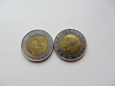 Лот: 14939217. Фото: 1. Италия 500 лир 1997 " 50 лет дорожной... Европа
