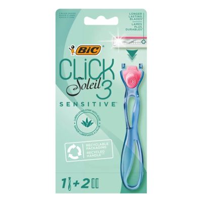 Лот: 24100870. Фото: 1. Станок для бритья Bic, Click Sensitive... Бритвенные станки и лезвия