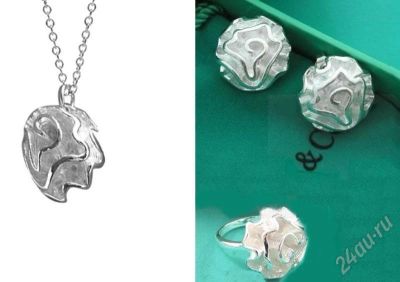 Лот: 209863. Фото: 1. Комплект Tiffany TF14 Цена 1800... Другое (ювелирные изделия, бижутерия, часы)
