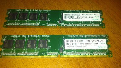 Лот: 3459333. Фото: 1. Оперативная память 1 gb (2 штуки... Оперативная память