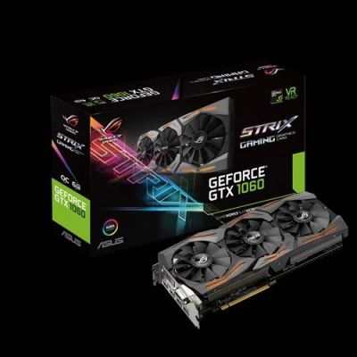 Лот: 13076348. Фото: 1. Asus strix 1060-O6G. Видеокарты