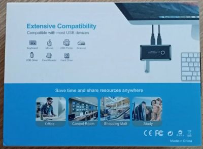 Лот: 17779500. Фото: 1. KVM-переключатель USB 3.0. USB хабы