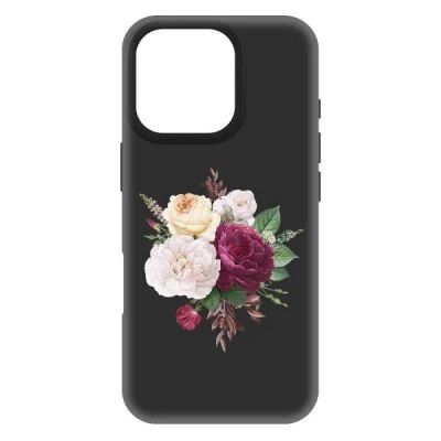Лот: 25544075. Фото: 1. Чехол Krutoff Soft Case "Цветочная... Чехлы, бамперы