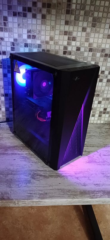 Лот: 25122912. Фото: 1. Игровой ПК Ryzen 7 8700f,RX6600XT... Компьютеры в сборе