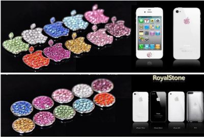Лот: 10244975. Фото: 1. Наклейки Royal Stones для Apple... Защитные стёкла, защитные плёнки