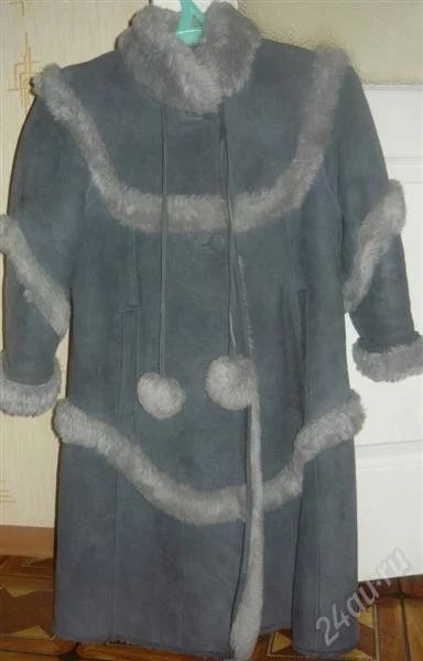 Лот: 2214388. Фото: 1. Дубленка для девочки р.140. Верхняя одежда