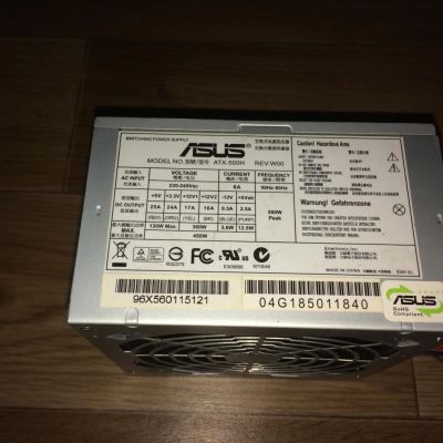 Лот: 4631703. Фото: 1. Блок питания ASUS ATX-500H 500W... Корпуса, блоки питания