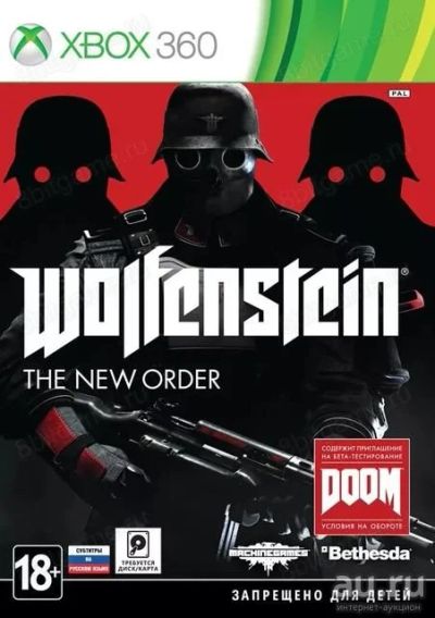 Лот: 14462443. Фото: 1. Wolfenstein: The New Order [Xbox... Игры для консолей