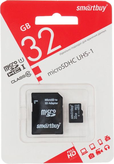 Лот: 16181333. Фото: 1. Карта памяти micro SDHC 32GB Smart... Карты памяти