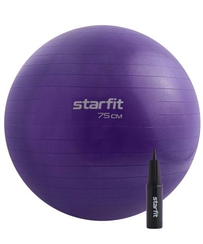 Лот: 22372950. Фото: 1. Фитбол d75см Star Fit с ручным... Фитнес, аэробика и гимнастика