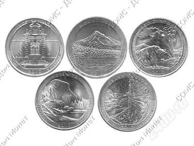 Лот: 1595667. Фото: 1. Монета 25 центов США Quarter... Америка