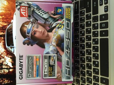 Лот: 3819355. Фото: 1. Видеокарта Gigabyte HD 4350 512Mb... Видеокарты