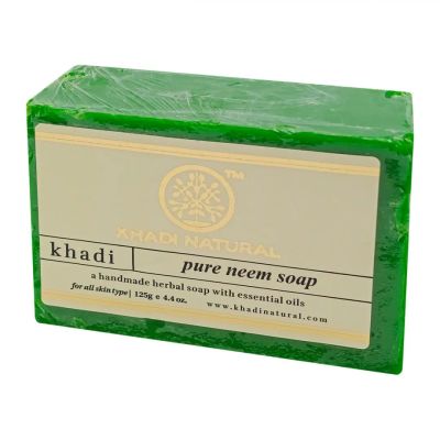 Лот: 22073721. Фото: 1. Натуральное мыло с нимом Khadi... Напитки