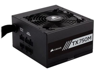 Лот: 10415152. Фото: 1. Corsair Power Supply TX750M, 750W... Корпуса, блоки питания