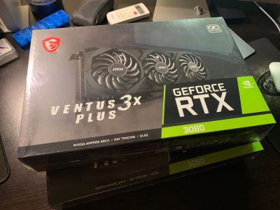Лот: 19472358. Фото: 1. 10GB 3080 MSI Ventus ( новая запечатанная... Видеокарты