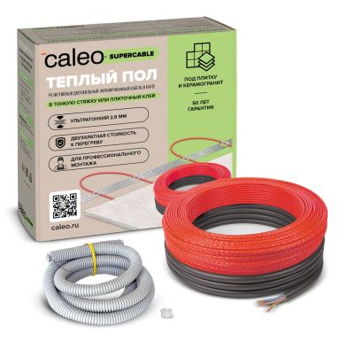 Лот: 20557300. Фото: 1. Кабельный теплый пол CALEO SUPERCABLE... Тёплый пол