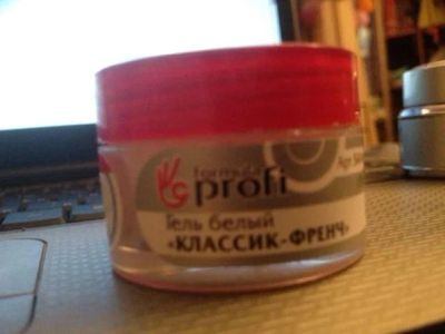 Лот: 2979914. Фото: 1. гель "Profi" белый "класик-френч... Другое (маникюр и педикюр)