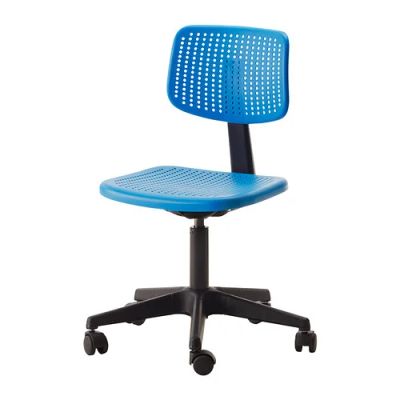 Лот: 6050023. Фото: 1. Рабочий стул, синий, красный... Стулья и кресла офисные